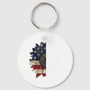Amerikanische Flagge Patriot Heimat Der Freien Wei Schlüsselanhänger