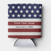 Amerikanische Flagge Patriotic 4. Juli Custom Dosenkühler (Vorderseite)