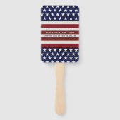 Amerikanische Flagge Patriotic 4. Juli Custom Fächer (Rückseite)