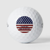 Amerikanische Flagge Patriotic 4. Juli Custom Golfball (Vorderseite)