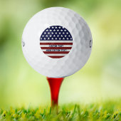 Amerikanische Flagge Patriotic 4. Juli Custom Golfball