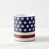 Amerikanische Flagge Patriotic 4. Juli Custom Kaffeetasse (Mittel)