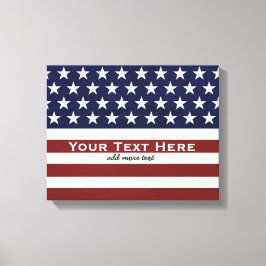 Amerikanische Flagge Patriotic 4. Juli Custom Leinwanddruck
