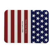 Amerikanische Flagge Patriotic 4. Juli Custom Magnet (Horizontal)