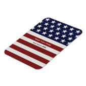 Amerikanische Flagge Patriotic 4. Juli Custom Magnet (Linke Seite)
