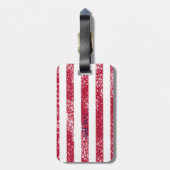 Amerikanische Flagge Patriotic 4. Juli Gepäckanhänger (Rückseite vertikal)