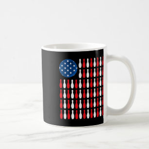 Amerikanische Flagge - Patriotic Bowler und Bowlin Kaffeetasse
