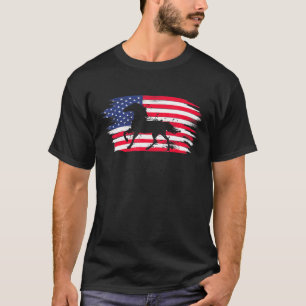 Amerikanische Flagge Patriotiöses Unabhängigkeits- T-Shirt