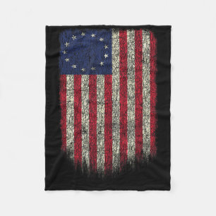 Amerikanische Flagge Patriotisch 1776 Betsy Ross U Fleecedecke