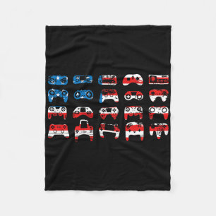 Amerikanische Flagge Patriotisch 4. Juli Bigfoot M Fleecedecke
