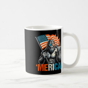 Amerikanische Flagge Patriotisch 4. Juli Bigfoot M Kaffeetasse