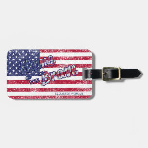 Amerikanische Flagge Patriotisch 4. Juli Gepäckanhänger