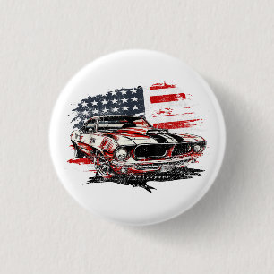 Amerikanische Flagge Patriotisch Button