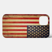 Amerikanische Flagge patriotisch Case-Mate iPhone Hülle (Rückseite (Horizontal))