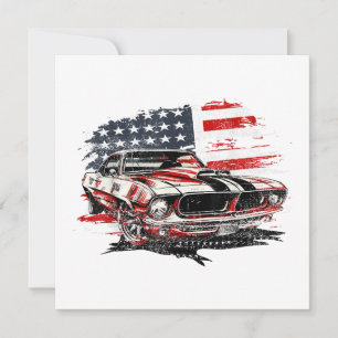 Amerikanische Flagge Patriotisch  Einladung