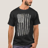 Amerikanische Flagge Patriotisch erschüttert ameri T-Shirt (Vorderseite)