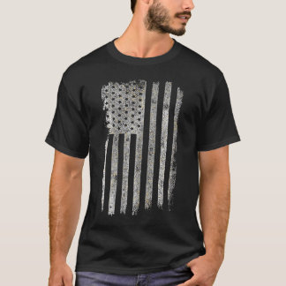 Amerikanische Flagge Patriotisch erschüttert ameri T-Shirt