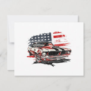 Amerikanische Flagge Patriotisch Feiertagskarte