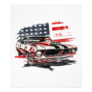 Amerikanische Flagge Patriotisch Fotodruck