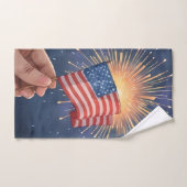 Amerikanische Flagge Patriotisch Handtuch (Handtuch)