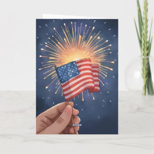 Amerikanische Flagge Patriotisch Karte