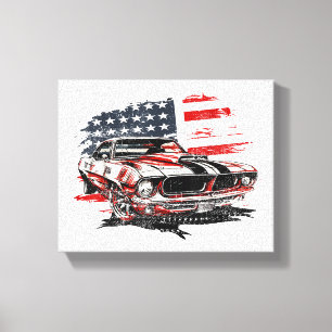 Amerikanische Flagge Patriotisch Leinwanddruck