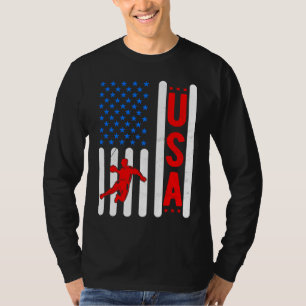 Amerikanische Flagge Patriotisch USA Männer Frauen T-Shirt