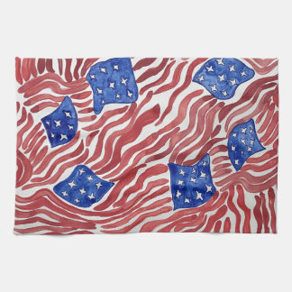 Amerikanische Flagge patriotische Ameriana Küchent Geschirrtuch