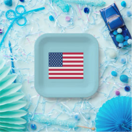 Amerikanische Flagge Patriotische Party Pappteller