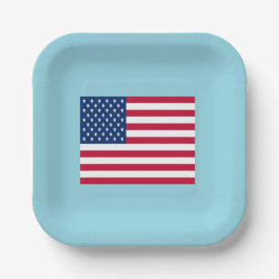 Amerikanische Flagge Patriotische Party Pappteller