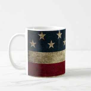 Amerikanische Flagge Patriotische Rustikale Tasse