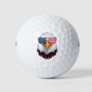 Amerikanische Flagge Patriotischer Adler 4. Juli Golfball