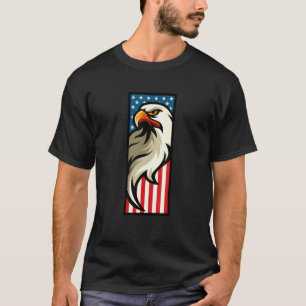 Amerikanische Flagge & Patriotischer Adler T-Shirt