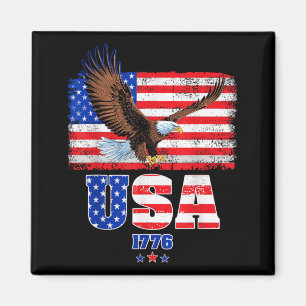 Amerikanische Flagge Patriotischer Adler Unabhängi Magnet