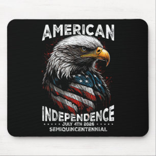 Amerikanische Flagge Patriotischer Adler Usa 250. Mousepad