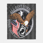 Amerikanische Flagge, Patriotischer Militäradler - Fleecedecke (Vorderseite)