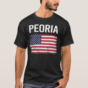 Amerikanische Flagge Peoria T-Shirt