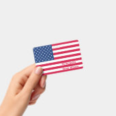 Amerikanische Flagge | PERSONALISIERT Ausweis (Handheld)