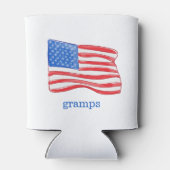 Amerikanische Flagge Personalisiert Dosenkühler (Rückseite)