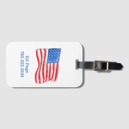 Amerikanische Flagge Personalisiert Gepäckanhänger