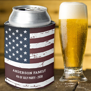 Amerikanische Flagge Personalisiert Patriotic 4. J Dosenkühler