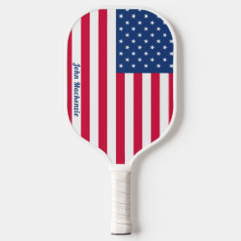 Amerikanische Flagge | PERSONALISIERT Pickleball Schläger