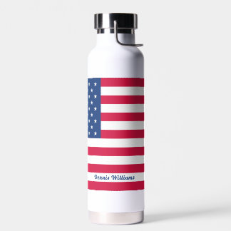 Amerikanische Flagge | PERSONALISIERT Trinkflasche