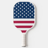 Amerikanische Flagge Pickleball Schläger (Rückseite)
