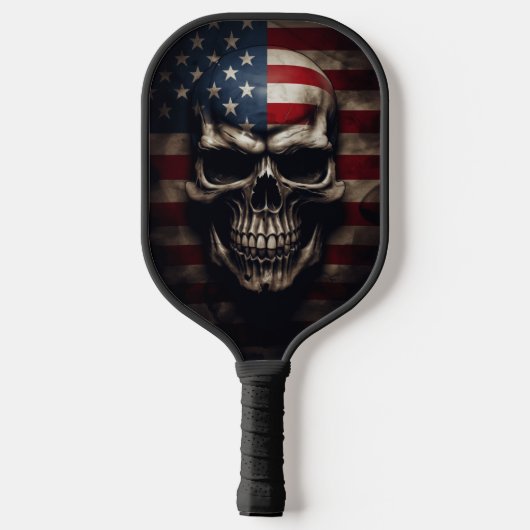 Amerikanische Flagge Pickleball Schläger (Rückseite)