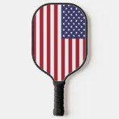 Amerikanische Flagge Pickleball Schläger (Rückseite)