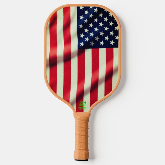Amerikanische Flagge Pickleball Schläger (Rückseite)