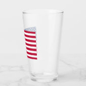 Amerikanische Flagge - Pint-Glas Glas (Links)