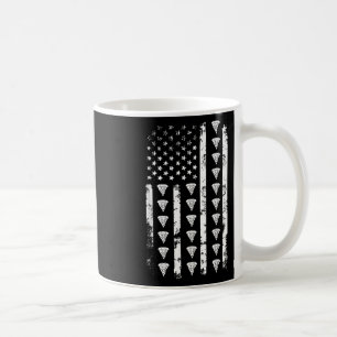 Amerikanische Flagge Pizza Essen USA Patriotismus  Kaffeetasse