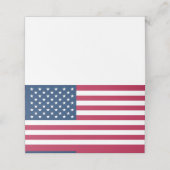 Amerikanische Flagge Platzkarte (Außenseite Aufgefaltet)
